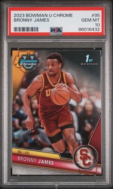 2023 Bowman U Chrome - Bronny James 95 - PSA 10