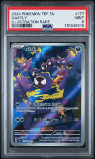 Gastly 177/162 Temporal Forces - 2024 Pokemon - PSA 9