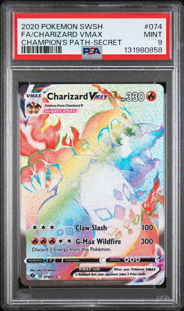 Charizard Vmax - 074/073 - Champions Path - 2020 Pokemon - PSA 9