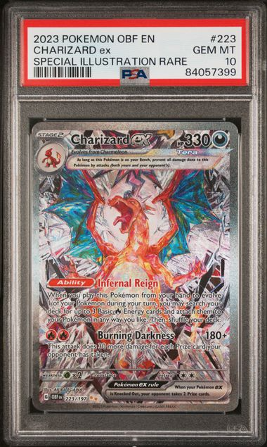 Charizard EX (SIR) 223/197 Obsidian Flames - 2023 Pokemon - PSA 10