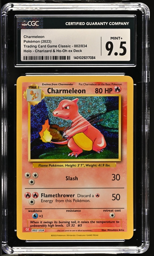 Charmeleon 002/034 Trading Card Game Classic - CLV, CLC, CLB  Charizard & Ho-Oh ex Deck - CLC - 2023 Pokemon - CGC 9.5