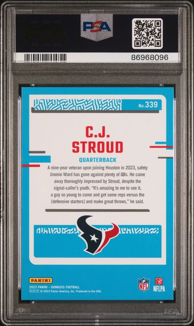 2023 Panini Donruss - CJ Stroud 339  - PSA 9