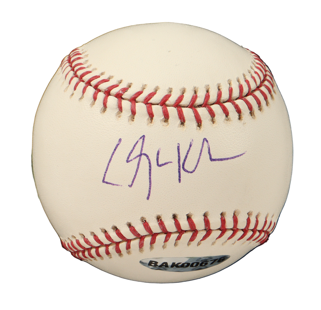 Clayton Kershaw Autographed Signed OML Baseball with Custom Case