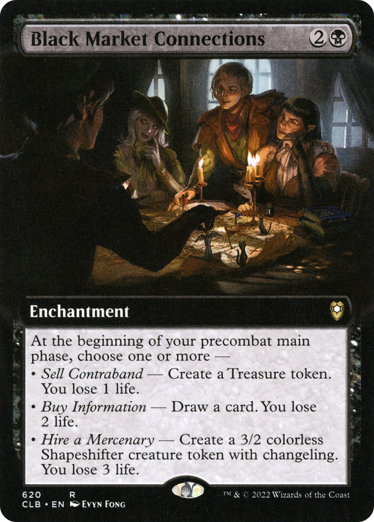 Black Market Connections (Extended Art) - Commander Legends: Battle for Baldur's Gate (CLB)