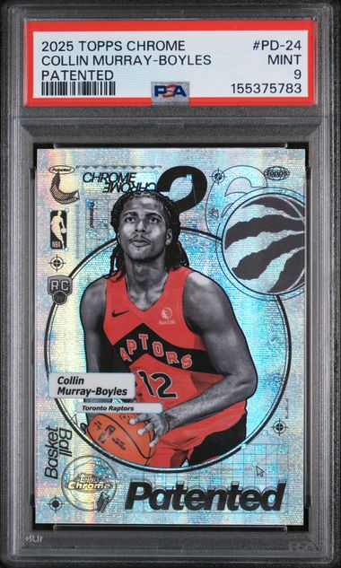 2025 Topps Chrome Basketball - Collin Murray-Boyles #PD-24 - Patented Short Print Insert - PSA 9