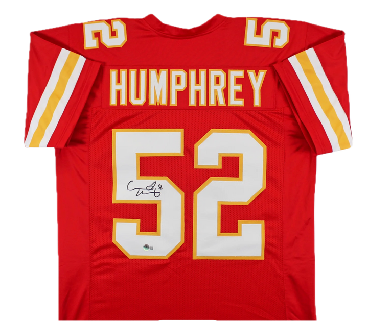Creed Humphrey Autographed Signed Custom Chiefs Jersey - Beckett Certified