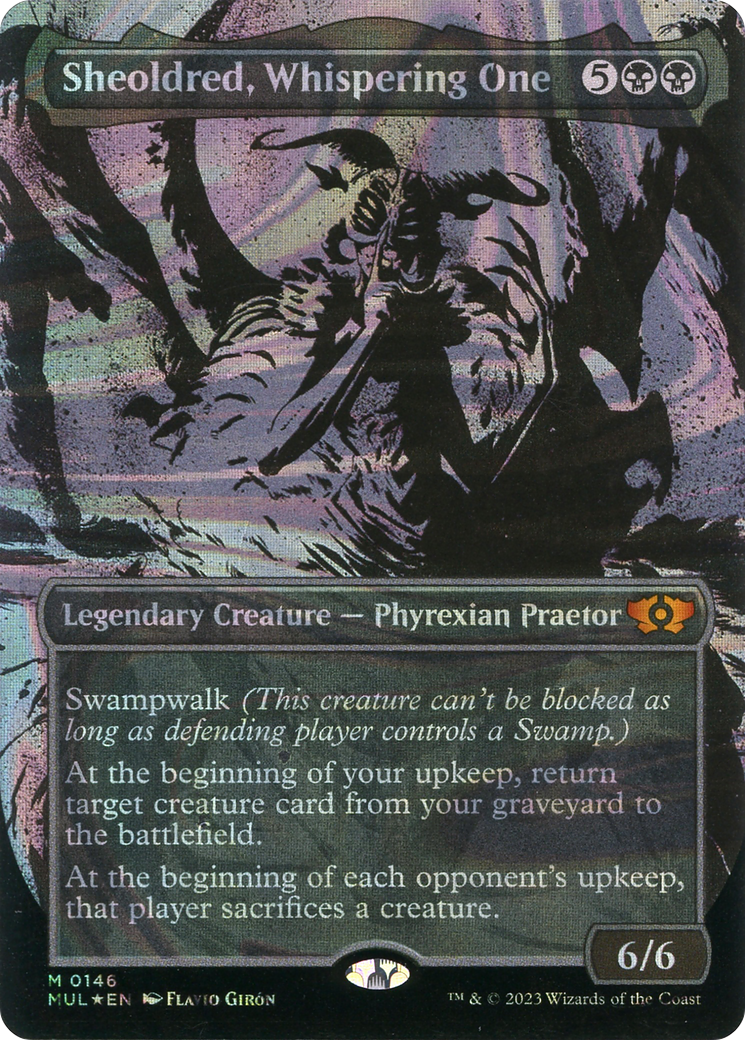 Sheoldred, Whispering One (Halo Foil)