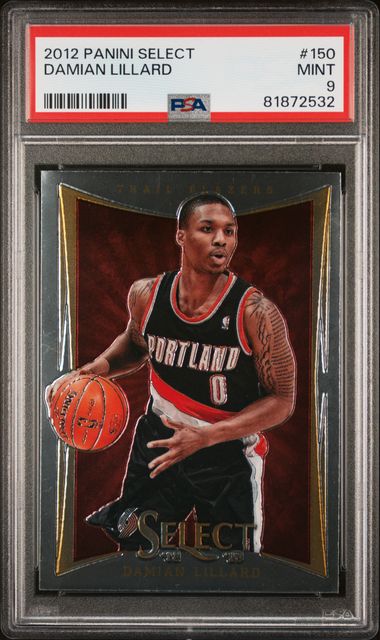 2012 Panini Select - Damian Lillard 150 - PSA 9