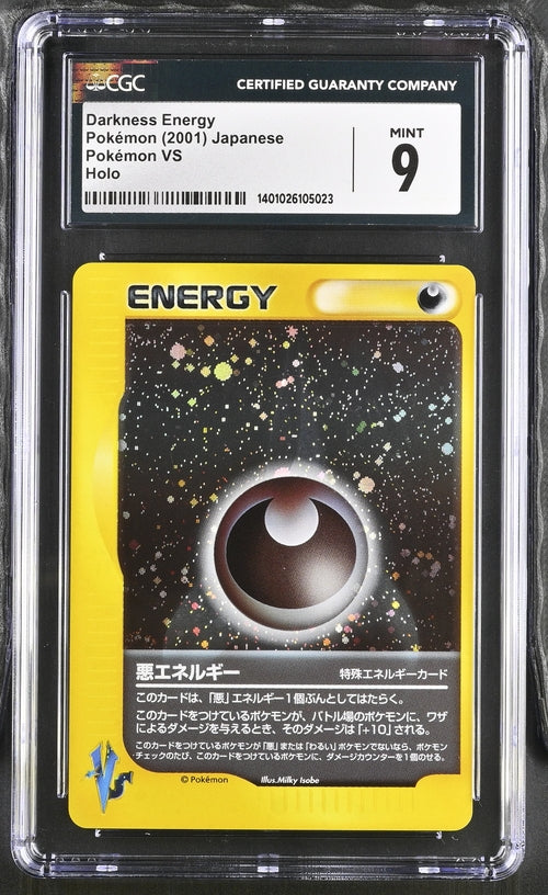 Darkness Energy Japanese VS - 2001 Pokemon - CGC 9