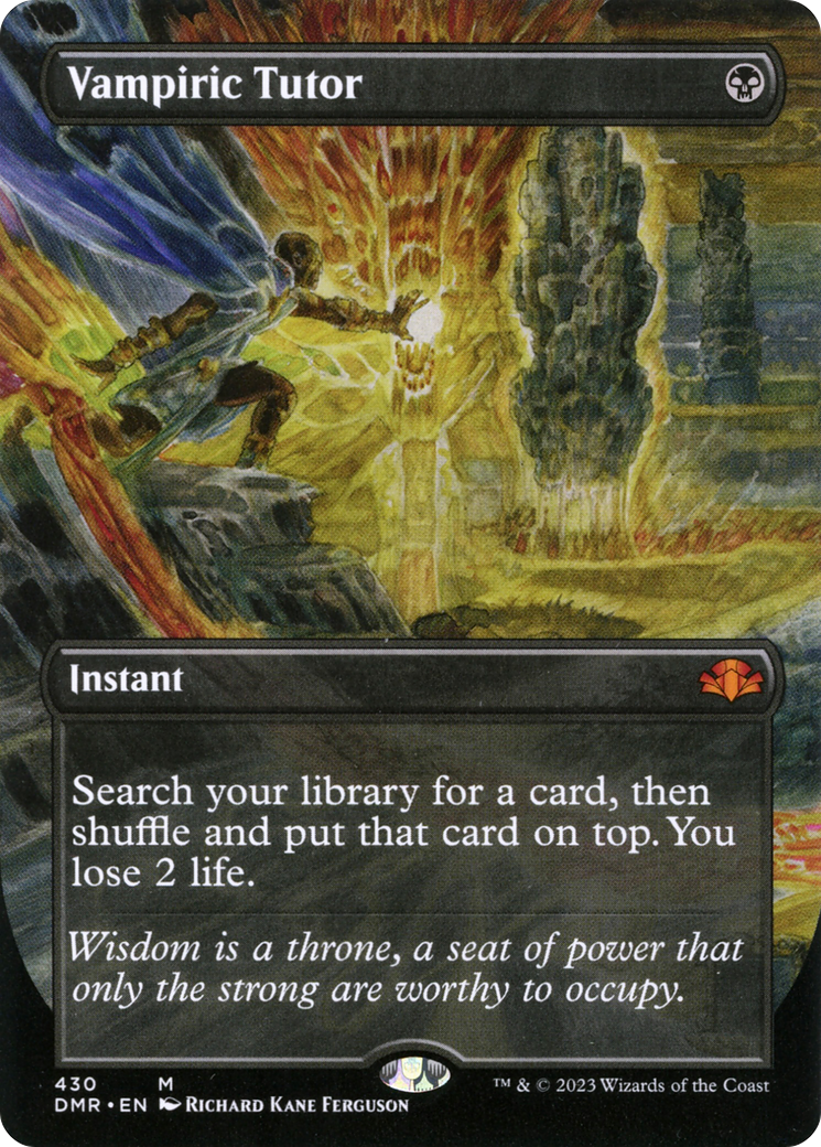 Vampiric Tutor (Borderless) - Dominaria Remastered (DMR)