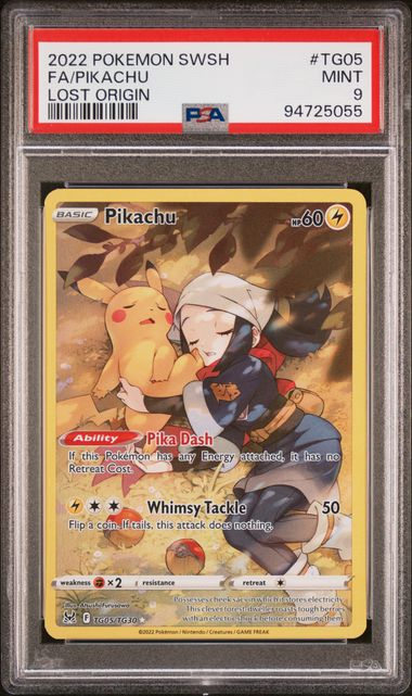 Pikachu - TG05/TG30 - Lost Origin - 2022 Pokemon - PSA 9