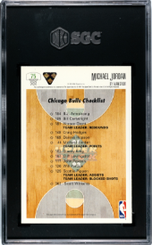 1991-92 Upper Deck - Michael Jordan Team Checklist - SGC 9.5