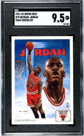 1991-92 Upper Deck - Michael Jordan Team Checklist - SGC 9.5