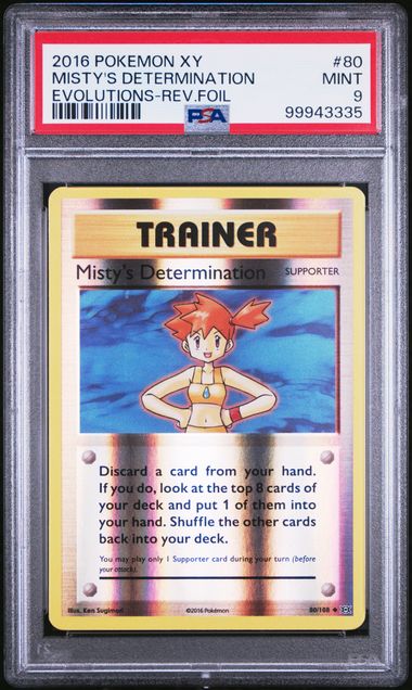 Misty's Determination 80/108 XY - 2016 Pokemon - PSA 9