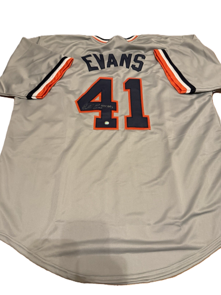 Darrell Evans Autographed Detroit Tigers Jersey (AWM)
