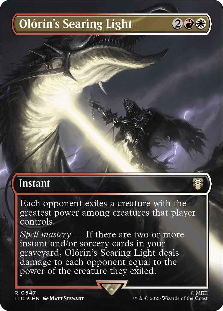 Olorin's Searing Light (Borderless) (Surge Foil)