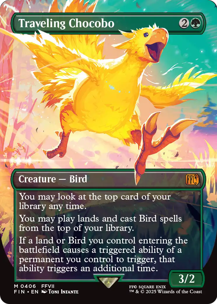 Traveling Chocobo (Borderless) - Final Fantasy (FIN)