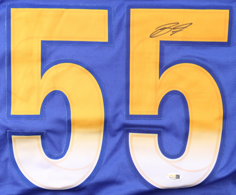 Braden Fiske Autographed Signed Custom Los Angeles Rams Jersey - JSA Certified