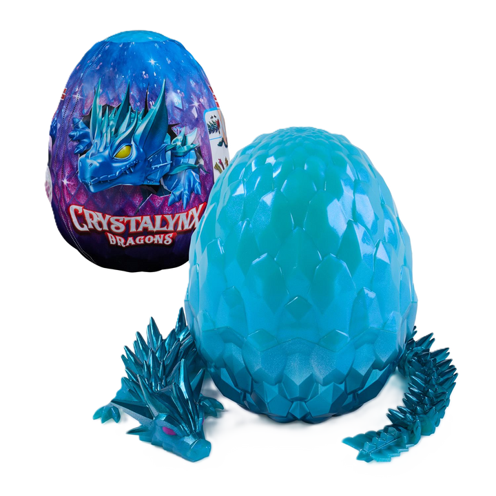 CrystaLynx Dragons 12.5-inch Articulated Collectible Surprise Egg