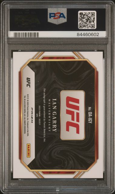 2023 Panini Select UFC - Ian Garry OAIGY - Holo Signature - PSA 9 / 10