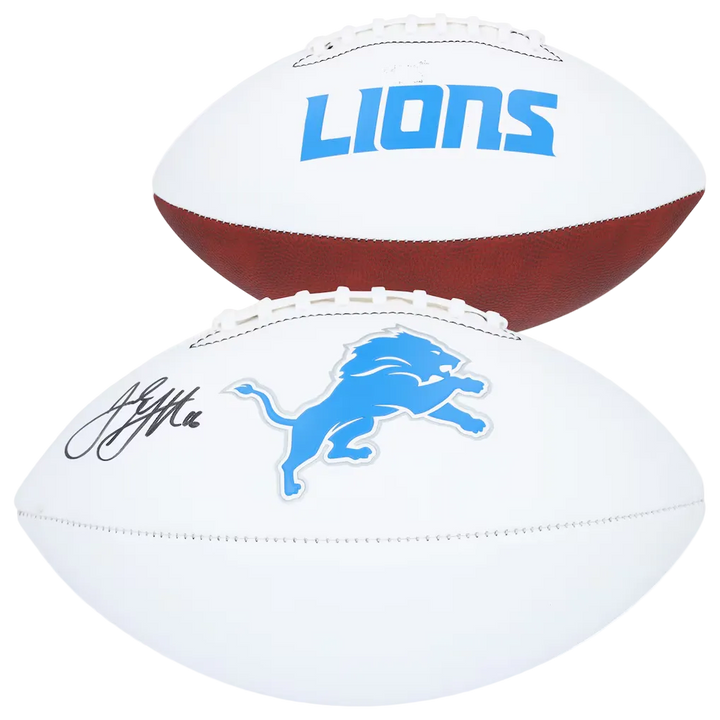 Jared Goff Detroit Lions Signed Autographed Fanatics Authentic Franklin White Panel Football W/Case