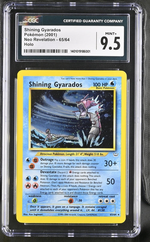 Shining Gyarados 65/64 Neo Revelation - 2001 Pokemon - CGC 9.5