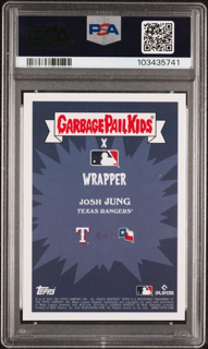 2023 Topps GPK X MLB S3 Baseball - Josh Jung 20 - Wrapper Card - PSA 9