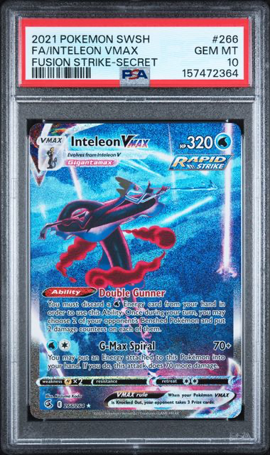 Inteleon 266/264 Fusion Strike - 2021 Pokemon - PSA 10