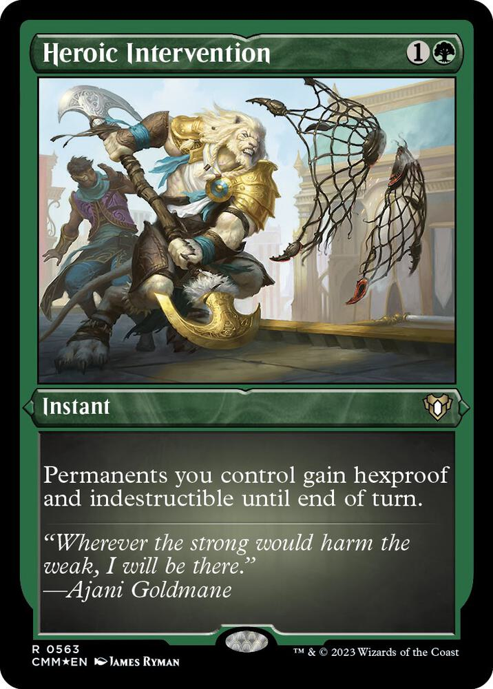 Heroic Intervention (Foil Etched) - Commander Masters (CMM)