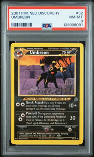Umbreon 32/75 Neo Discovery - 2001 Pokemon - PSA 8