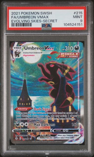Umbreon VMAX 215/203 Evolving Skies  - 2021 Pokemon - PSA 9