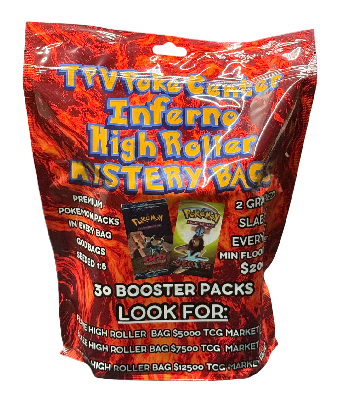 Pokemon TPVPOKE Inferno High Roller Mastery Bag - Includes 30 PACKS