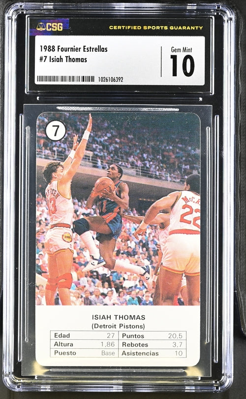 1988 Fournier Estrellas - Isiah Thomas 7 - CSG CGC 10