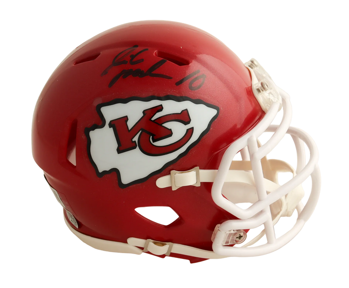Isiah Pacheco Autographed Signed Speed Mini Helmet - Beckett Certified