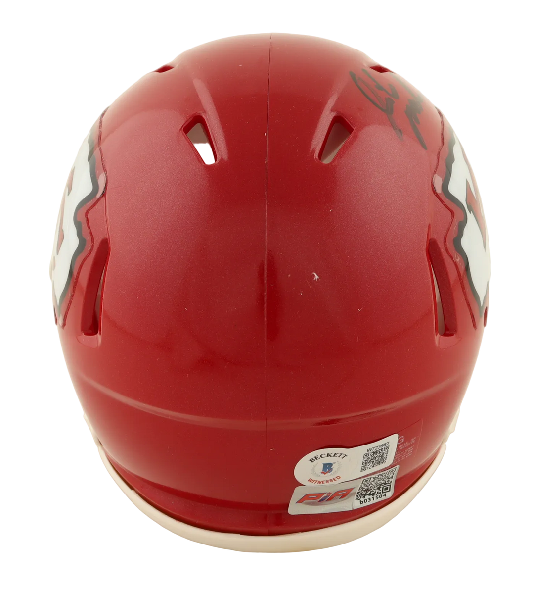 Isiah Pacheco Autographed Signed Speed Mini Helmet - Beckett Certified