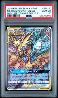 Moltres Zapdos Articuno Sm210 - Elite Trainer Box Hidden Fates - 2019 Pokemon - PSA 10