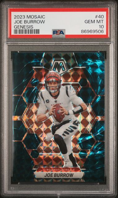 2023 Panini Mosaic - Joe Burrow 40 - Genesis  - PSA 10