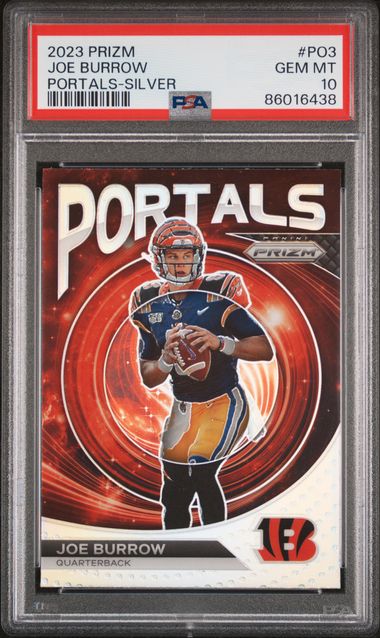 2023 Panini Prizm - Joe Burrow PO3 - Silver - PSA 10