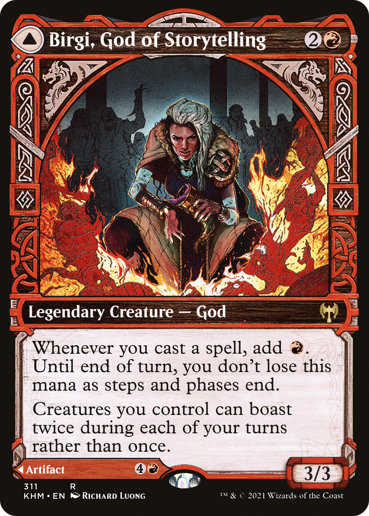 Birgi, God of Storytelling (Showcase) - Kaldheim (KHM)