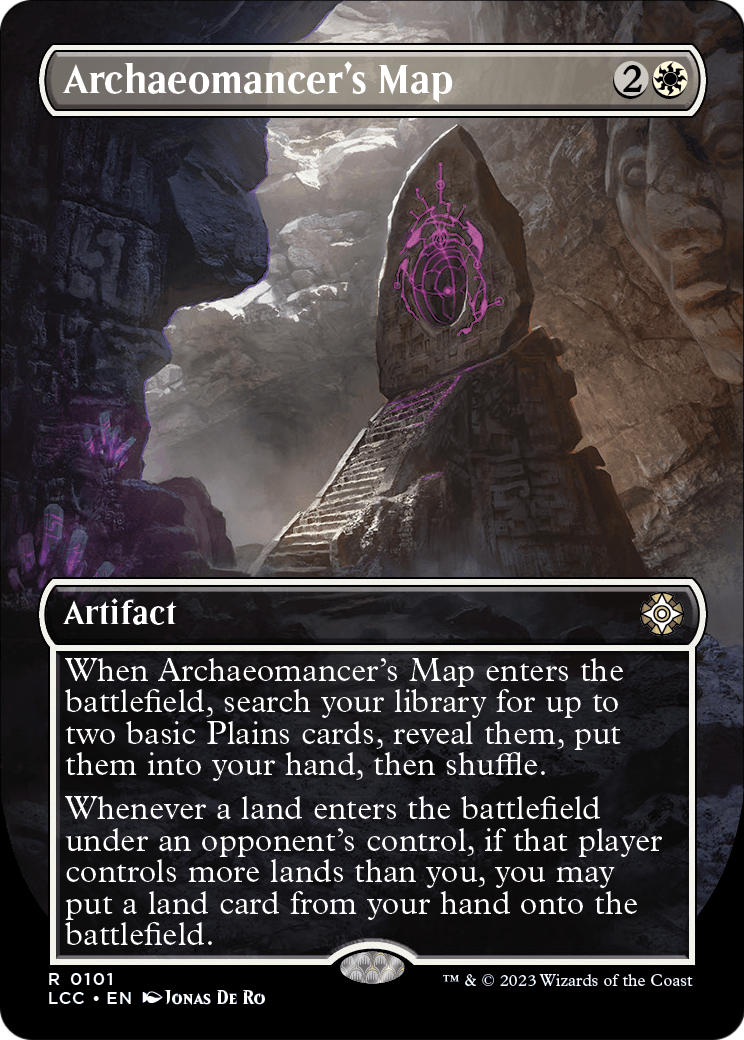 Archaeomancer's Map (Borderless) - Commander: The Lost Caverns of Ixalan (LCC)