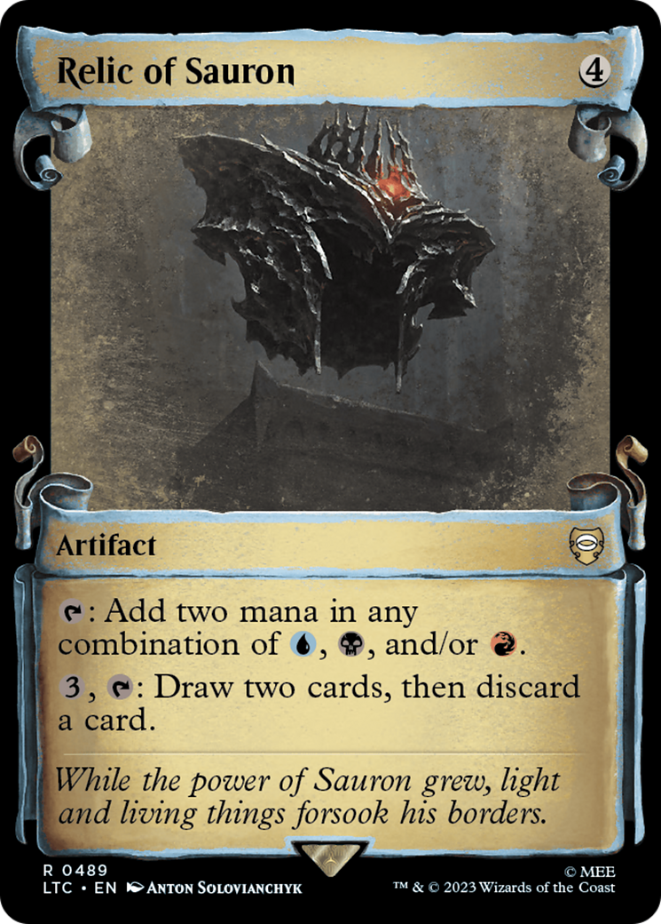 Relic of Sauron (Showcase Scrolls) - Commander: The Lord of the Rings: Tales of Middle-earth (LTC)