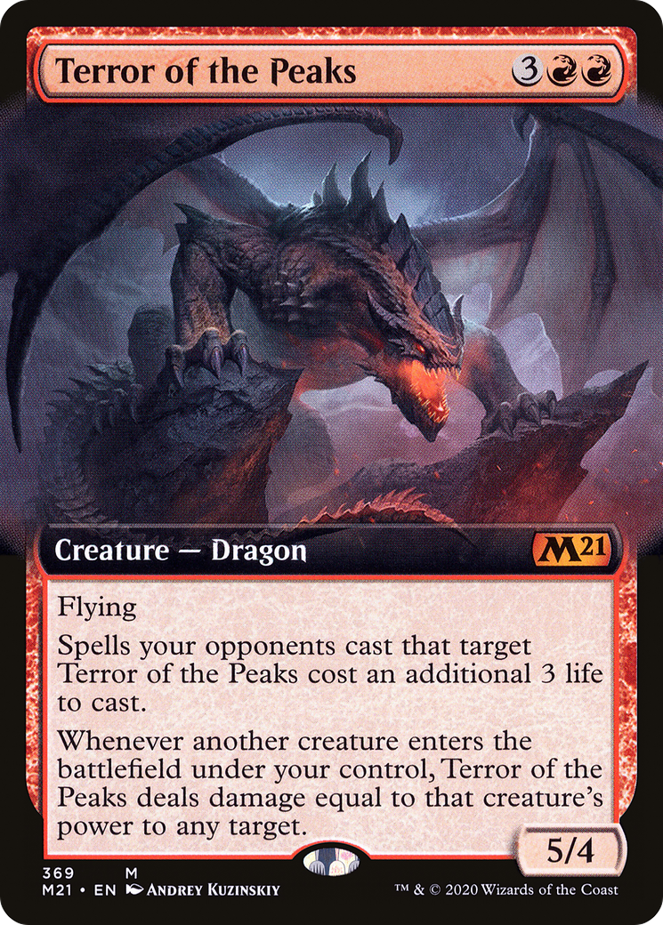 Terror of the Peaks (Extended Art) - Core Set 2021 (M21)