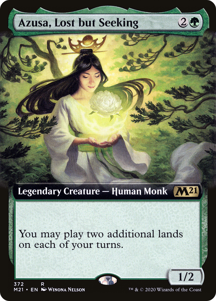 Azusa, Lost but Seeking (Extended Art) - Core Set 2021 (M21)