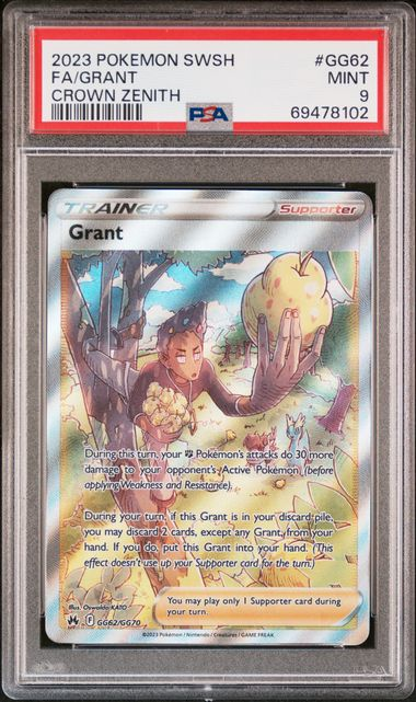 Grant - Crown Zenith: Galarian Gallery - 2023 Pokemon - PSA 9