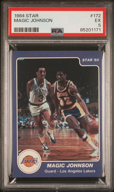 1984-85 Star - Magic Johnson 172 - PSA 5