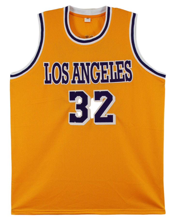 Magic Johnson Signed Autographed Custom Jersey (Beckett)