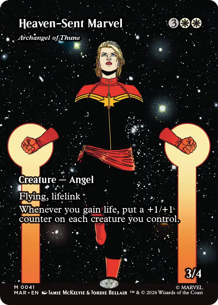 Heaven-Sent Marvel - Archangel of Thune (Borderless) - Marvel Universe Eternal-Legal (MAR)