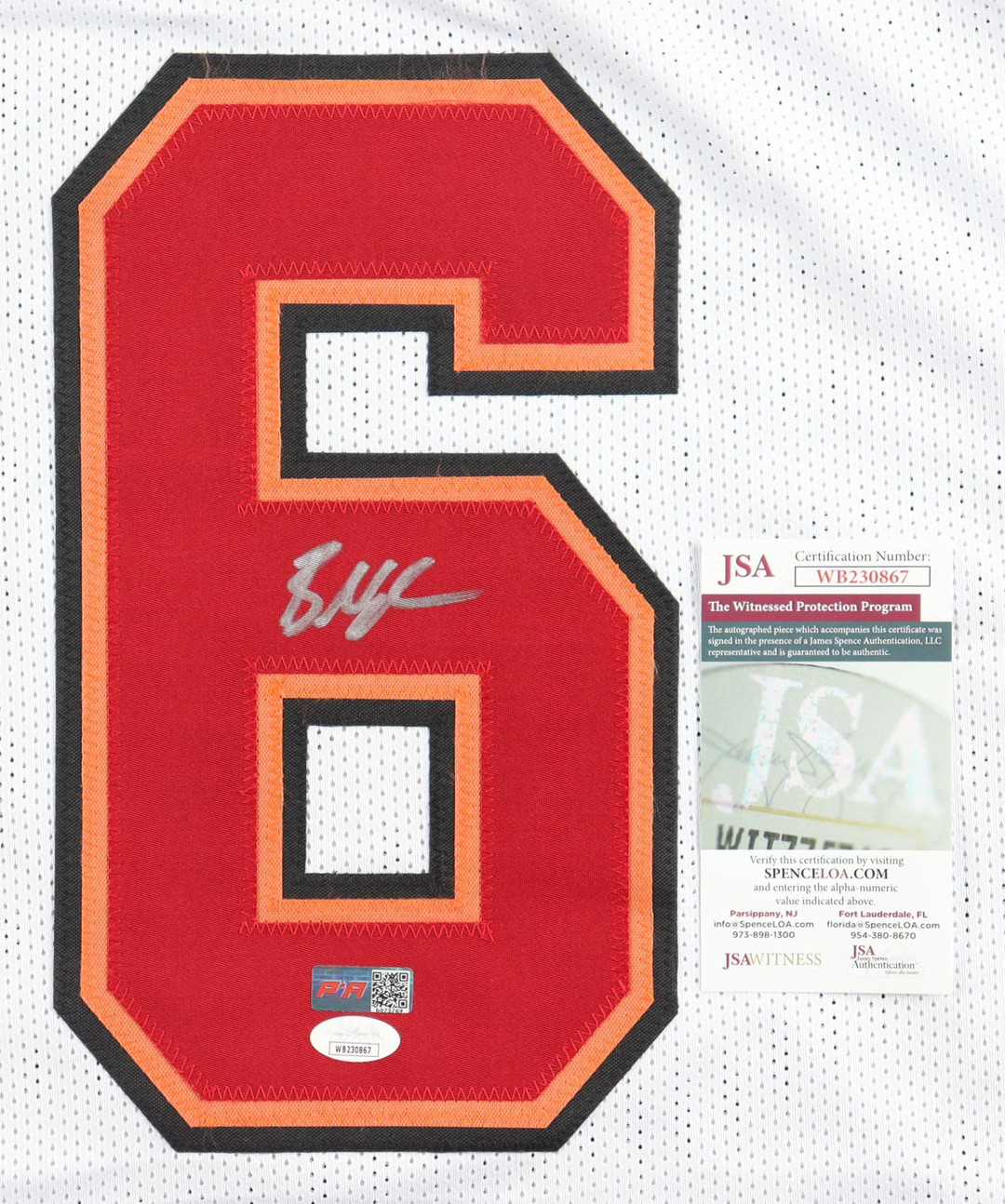 Baker Mayfield Autographed Signed White Football Jersey (JSA COA)