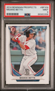 2014 Topps Bowman Prospects - Mookie Betts BP109 - PSA 9