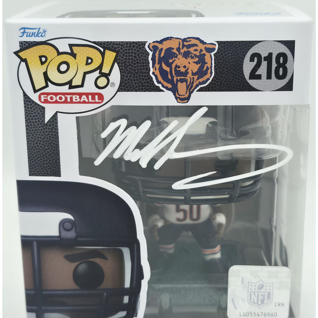 Mike Singletary Autographed Funko #218 Funko Pop Vinyl Figurine Chicago Bears - Beckett